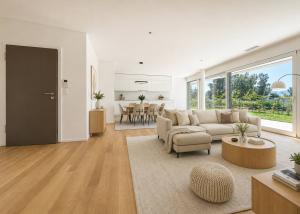 Appartement neuf 3.5 pièces de 120m2 avec terrasse de 37m2 et jardin privatif de 51m2