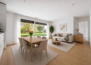 Appartement neuf de 2.5 pièces avec terrasse et jardin