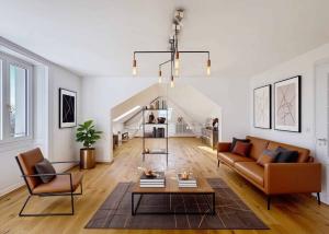 Superbe 2.5 p de 130 m2 hab. - Dernier étage