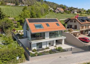 Villa neuve de standing avec vue panoramique sur le lac Léman