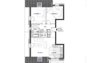 3.5 pièces neuf sous-combles avec balcon à Denges