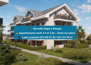 3.5 pièces neuf avec balcon à Denges