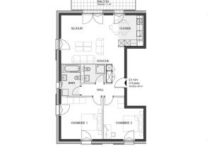 3.5 pièces neuf avec balcon à Denges