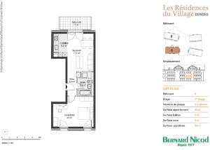 Bel appartement neuf de 2.5 pièces traversant avec balcon