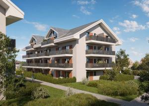 Bel appartement neuf de 2.5 pièces en angle avec deux grands balcons