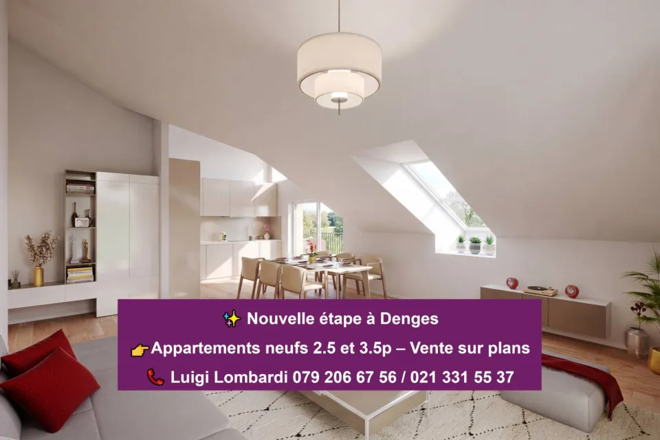 Charmant 2,5 pièces sous combles avec 2 balcons