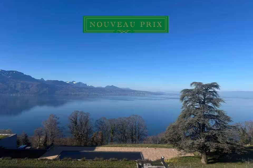RARE ! 2.5 p avec grand balcon - Dernier étage - Vue plongeante sur le Lac 