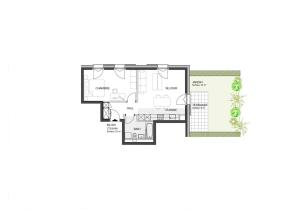 Nouvelle promotion : Appartement de 2.5 pièces avec terrasse et jardin