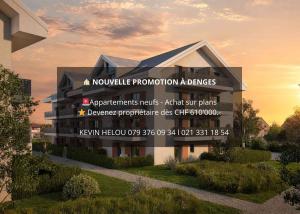 Appartement 3,5 pièces neuf en rez-de-jardin avec terrasse.