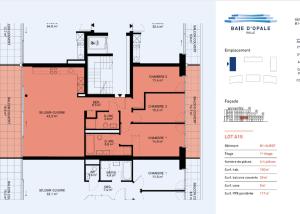 Appartement neuf traversant de 4.5 pièces avec deux balcons