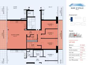 Appartement neuf traversant de 4.5 pièces avec deux balcons