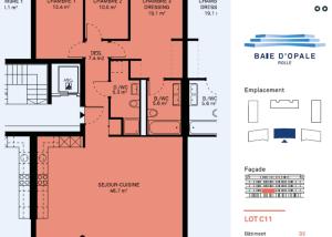 Appartement neuf - 4.5 pièces traversant avec 2 balcons - Vue lac