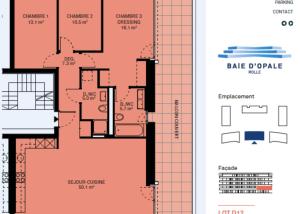Appartement neuf de standing - 4.5 pièces en angle avec balcon de 76m² - Vue lac