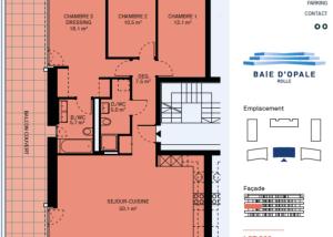 Appartement neuf de standing - 4.5 pièces en angle avec balcon de 76m² - Vue lac
