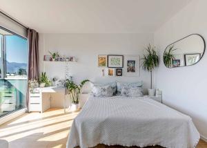 Studio au 7 ème étage avec balcon et vue Salève