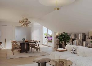 Appartement de 3,5 pièces en attique avec ascenseur et grande terrasse privative