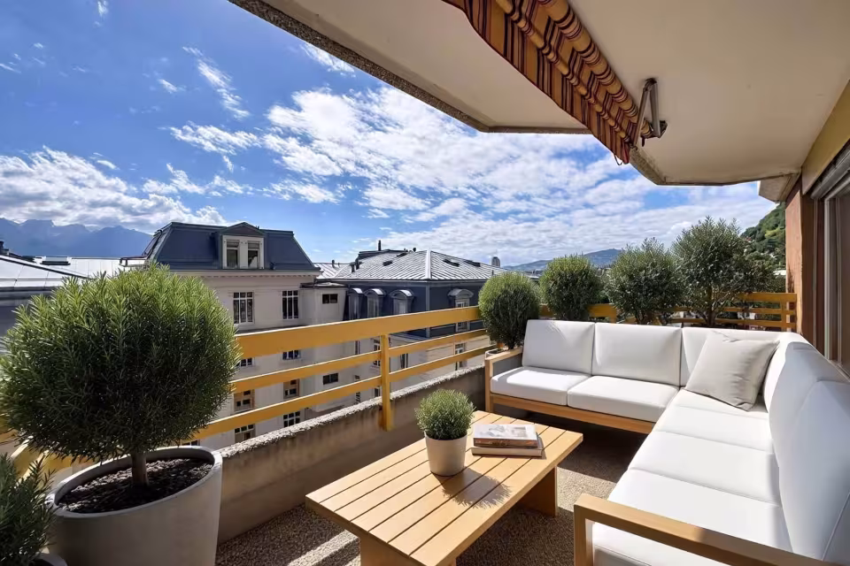 Au dernier étage - Grand 3.5 pièces sur 1 niveau de 79 m2 + balcon 