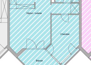 Bel appartement de 2,5 pièces avec balcon exposé plein sud.
