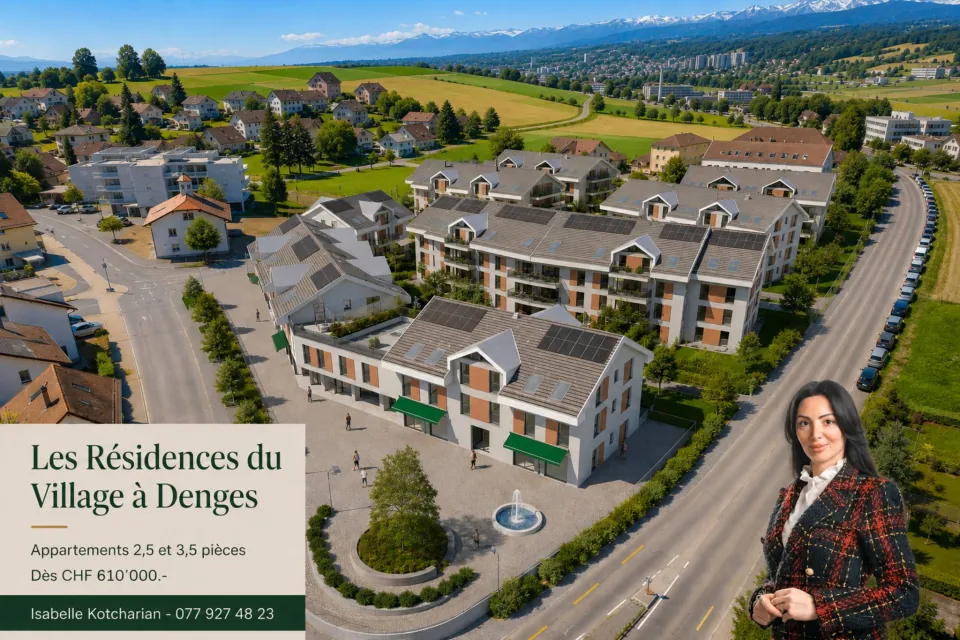 Denges - Rez-de-jardin de 3.5 pièces - 88 m² avec terrasse et jardin de 28 m² 