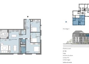 Grand appartement de 4,5 pièces neuf orienté plein sud au coeur de la ville !