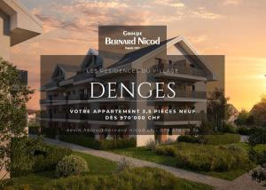 Appartement 3,5 dans les combles de 84m2 avec balcon.