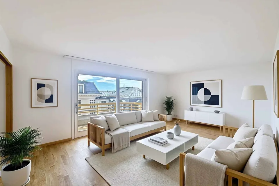 Au dernier étage - Grand 3.5 pièces sur 1 niveau de 79 m2 + balcon 
