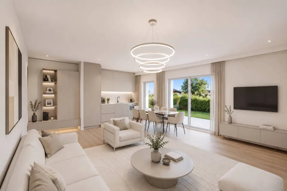 Appartement de 3,5 pièces en rez-de-chaussée avec jardin