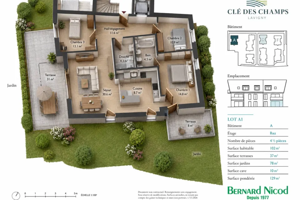Nouvelle Promotion! Appartements de 3.5 à 5.5 pièces avec terrasses et balcons 