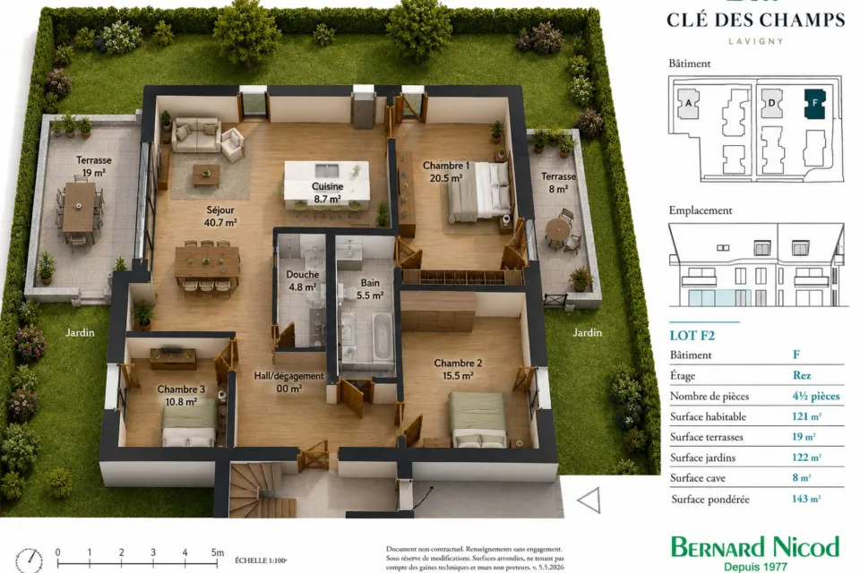 Nouvelle Promotion! Appartements de 3.5 à 5.5 pièces avec terrasses et balcons 