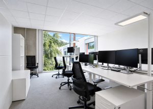 Grande surface de bureaux moderne et modulable