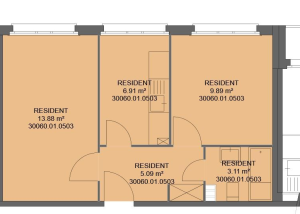 Appartement de 2 pièces au 5ème étage à Lausanne