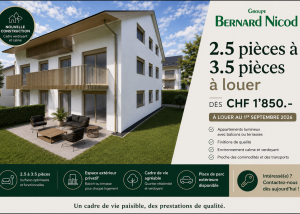 Appartements neufs de 3.5 pièces dans un quartier idéal à Prilly