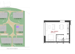 À louer - Studio de 44m2 au rez-de-chaussée